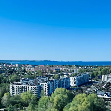 Апартаменты Horizon, 17 Pietro Z Widokiem Na Zatoke Gdanska Гданьск
