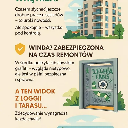 Apartment Horizon, 17 Pietro Z Widokiem Na Zatoke Gdanska Danzig