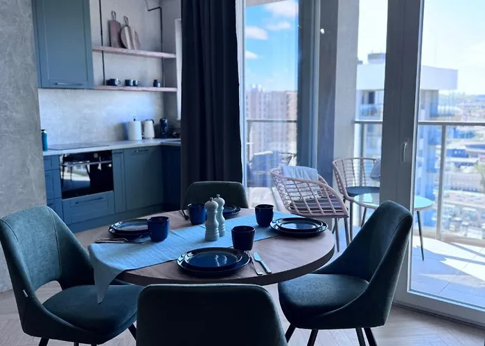 Апартаменты Horizon, 17 Pietro Z Widokiem Na Zatoke Gdanska *