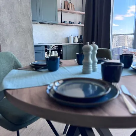 アパート Horizon, 17 Pietro Z Widokiem Na Zatoke Gdanska グダニスク